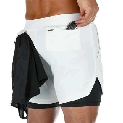 Sporty Layered Running Shorts