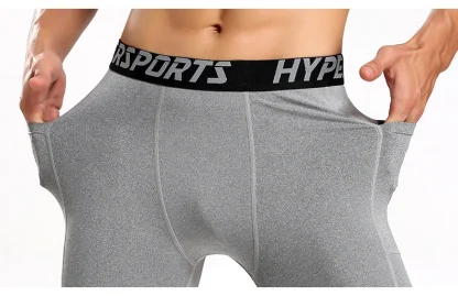 Sporty Compression Running Shorts - Image 3