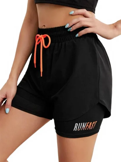 Breathable Graphic Running Shorts