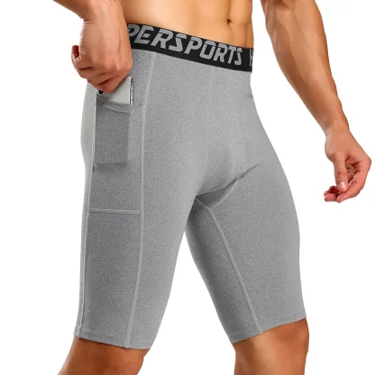 Sporty Compression Running Shorts - Image 2