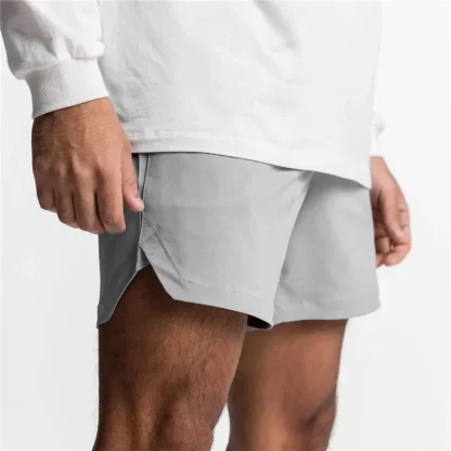 Solid Color Running Shorts - Image 4