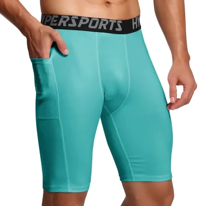 Sporty Compression Running Shorts - Image 4