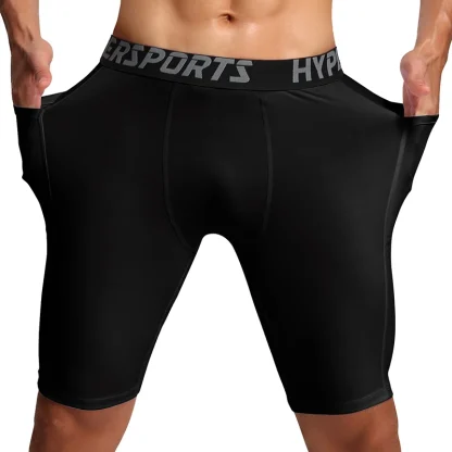 Sporty Compression Running Shorts