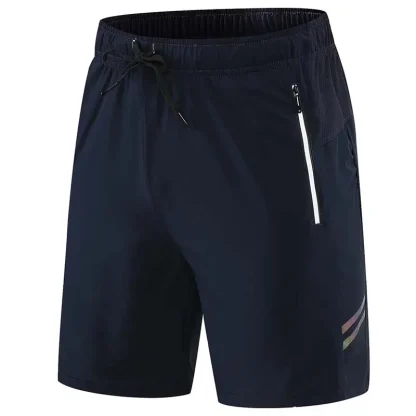 Sporty Zip Pocket Running Shorts - Image 2